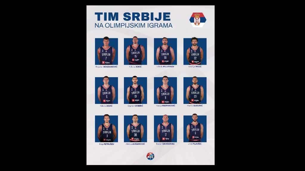 Selektor Pešić odredio 12 igrača Srbije za Olimpijske igre u Parizu